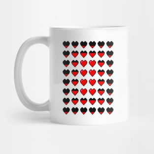 hearts 8bit Mug